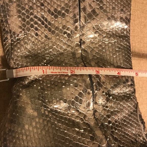 Sergio Rossi Boots Python Snakeskin Knee High 40 - Picture 13 of 16